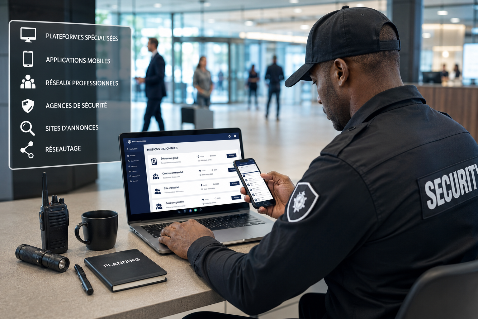Quels outils pour les agents de sécurité pour trouver des missions ? Analyse des solutions disponibles